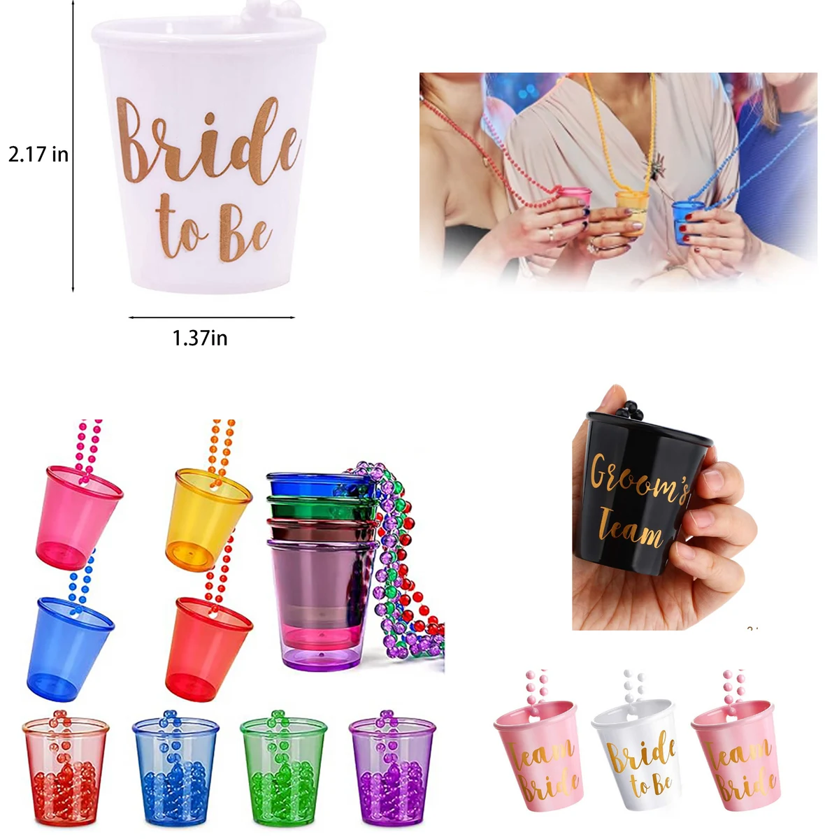 Plastic Necklaces Party Cups 1