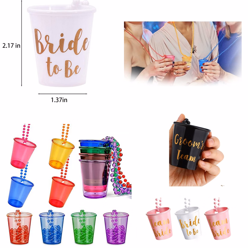 Plastic Necklaces Party Cups