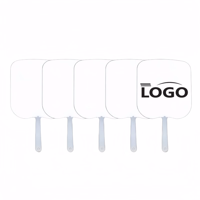 Promotional Gift Double-Sided Colored Plastic Fan