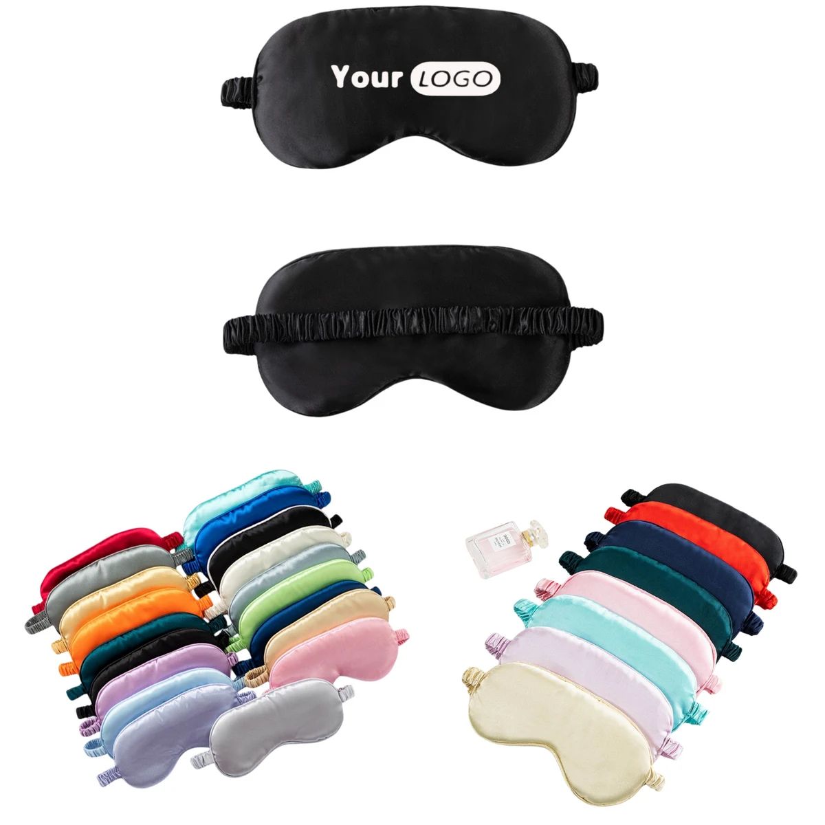Silky Satin Sleep Eye Mask with Elastic Strap 1