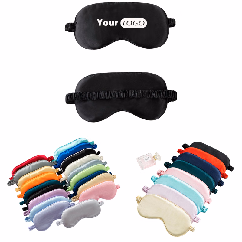 Silky Satin Sleep Eye Mask with Elastic Strap