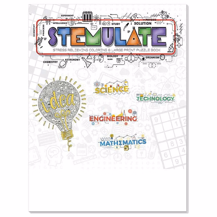 STEMulate Adult Coloring & Puzzle Books