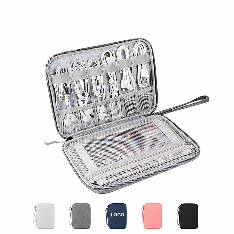 Custom Travel Electronics Cables Organizer Bag MOQ 100pcs