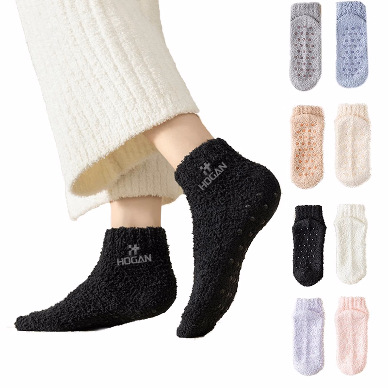 Fuzzy tread sock