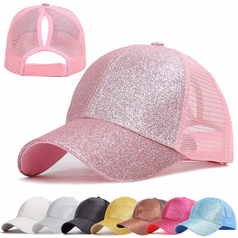 Glitter Ponytail Baseball Cap