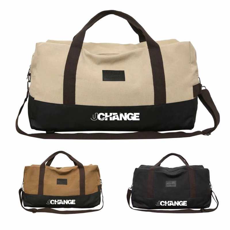 Wear-Resistant Canvas Travel Duffel Bag
