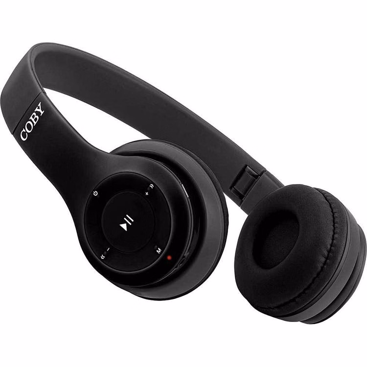 Bluetooth Over-Ear Headphones - Black Foldable