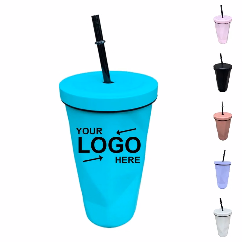 17Oz Irregular Stainless Steel Straw Mug
