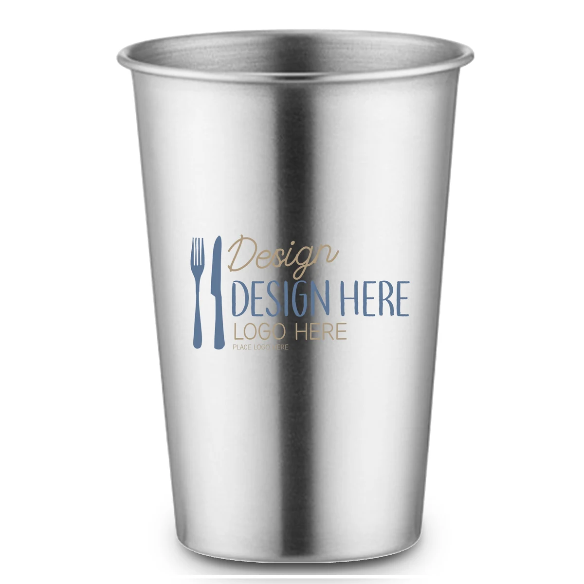 Eco 17oz Silver Beer Tumbler SUS304 1