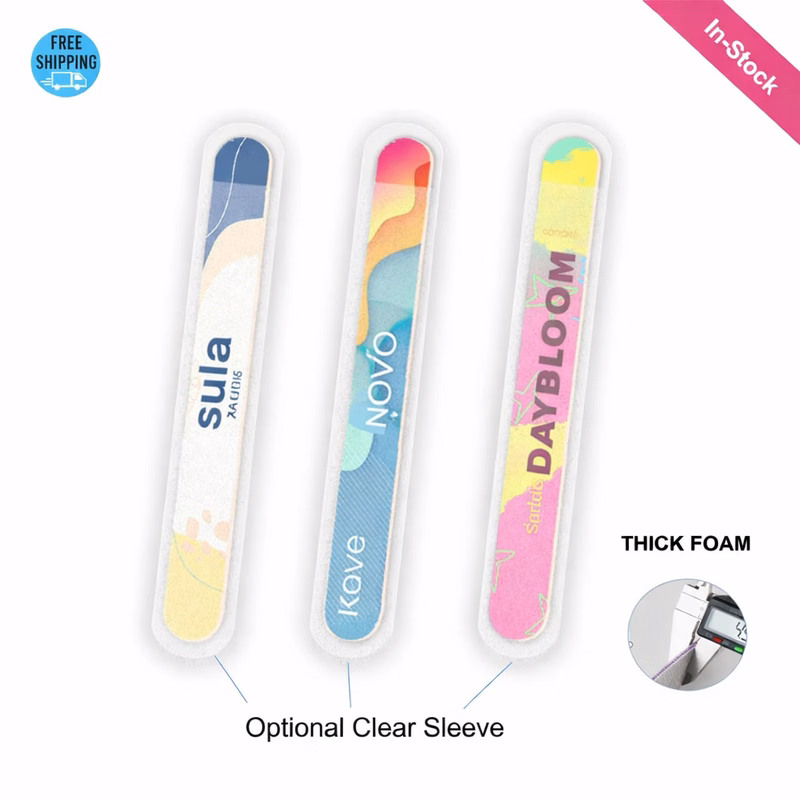 7" Full-Color EVA Thick Foam Nail File ( or with Sleeve Optional-add $0.1/pc)