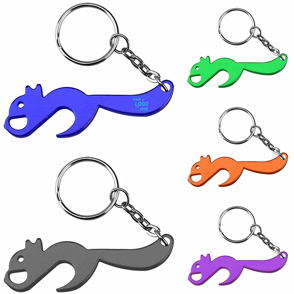 Squirrel Bottle Opener Keychain 1