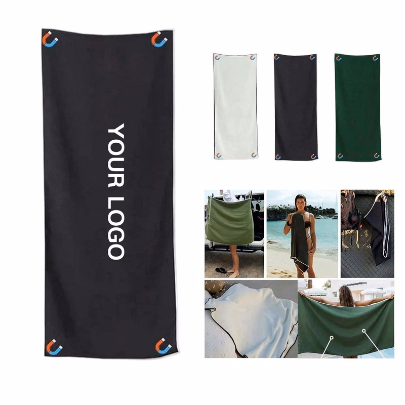 Magnetic Bath Towel for Outdoor Use
