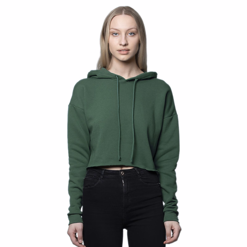 Women's Fashion Fleece Crop Hoodie