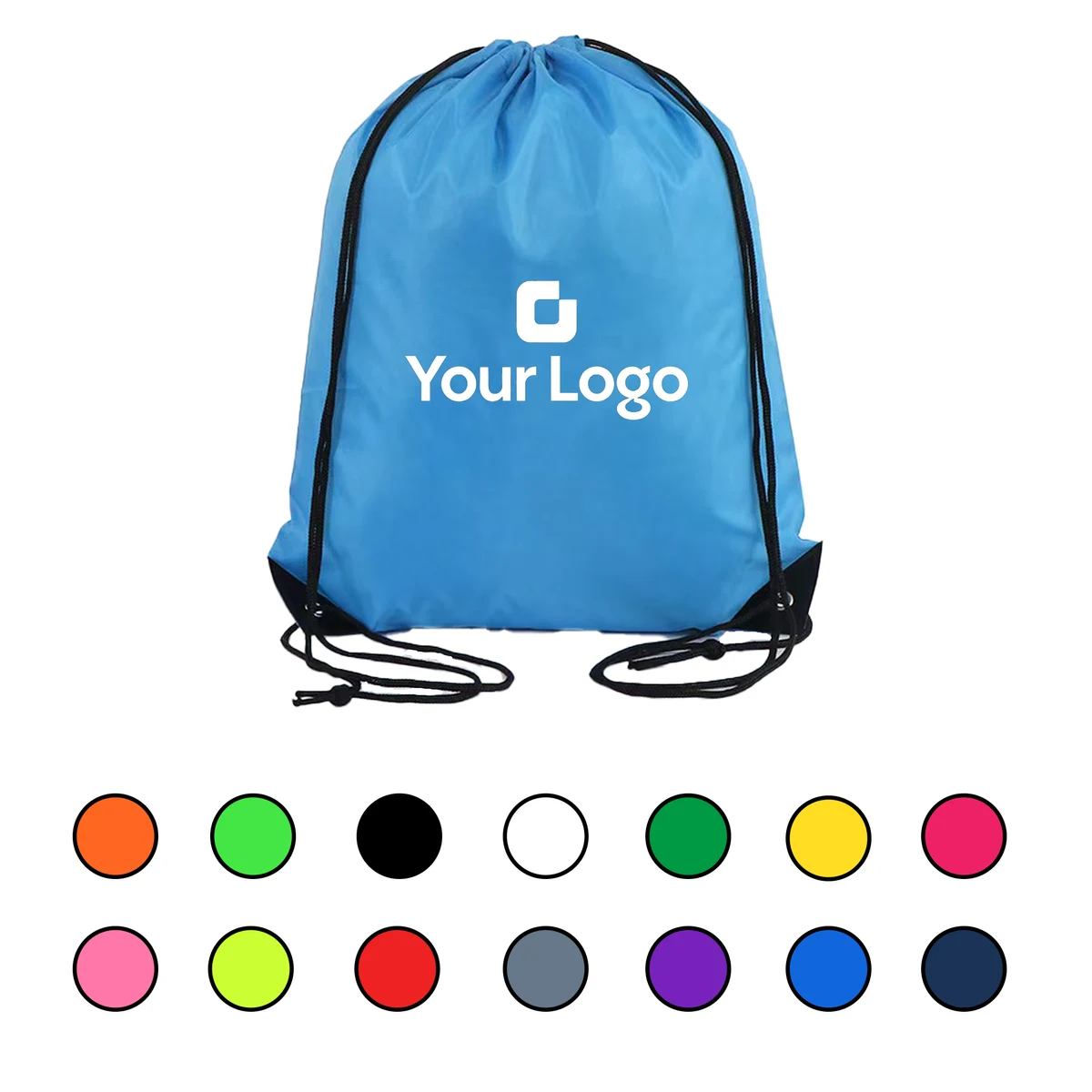Promotional Drawstring Gym Bag with Logo 1