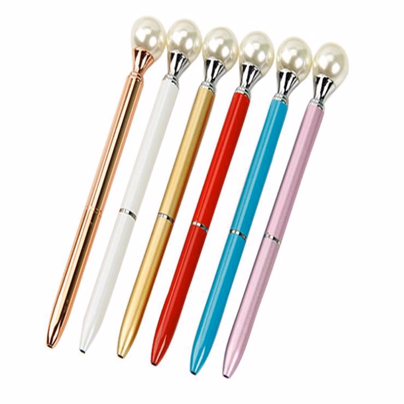 Big Pearl Metal Ballpoint Pen
