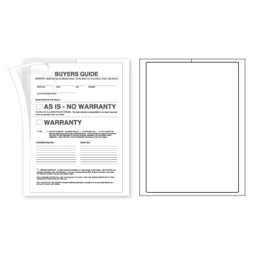 Laser Labels Printed (7½"x10½") 1