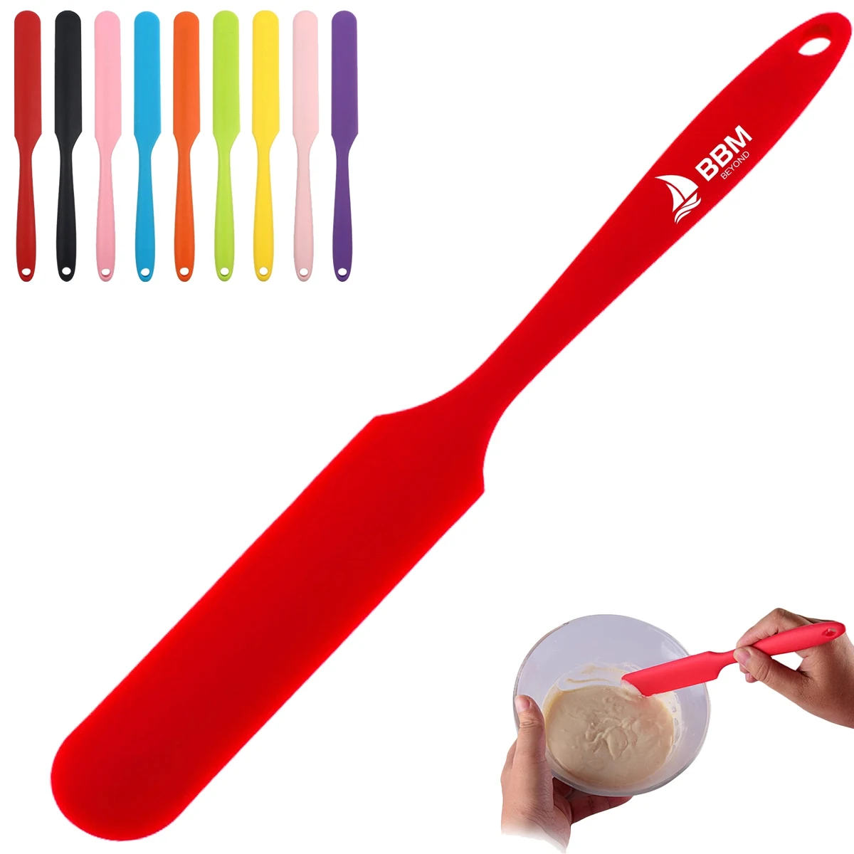 High Temperature Resistant Silicone Long Spatula 1