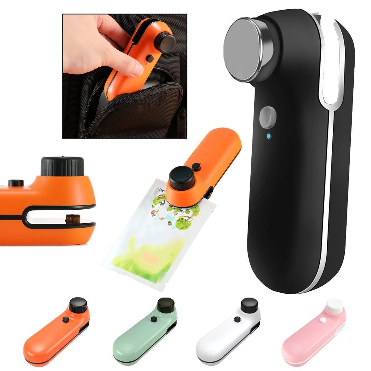 2-IN-1 USB Rechargeable Heat Sealer and Cutter 1