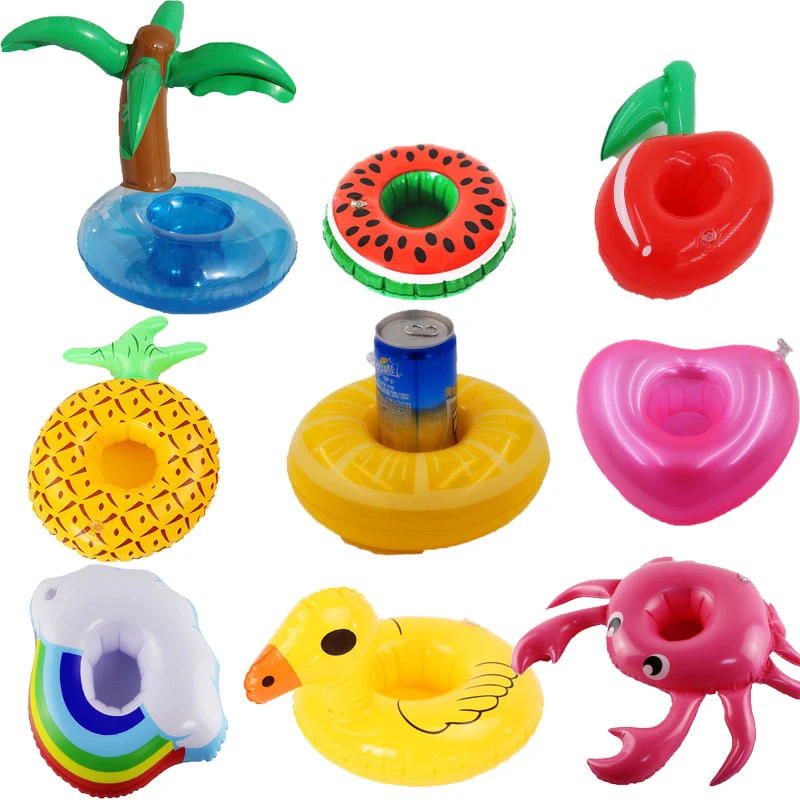 Inflatable Cup Coasters Drink Floats/ Floating Drink Holder Bath Toys for Kids Pool Party 1