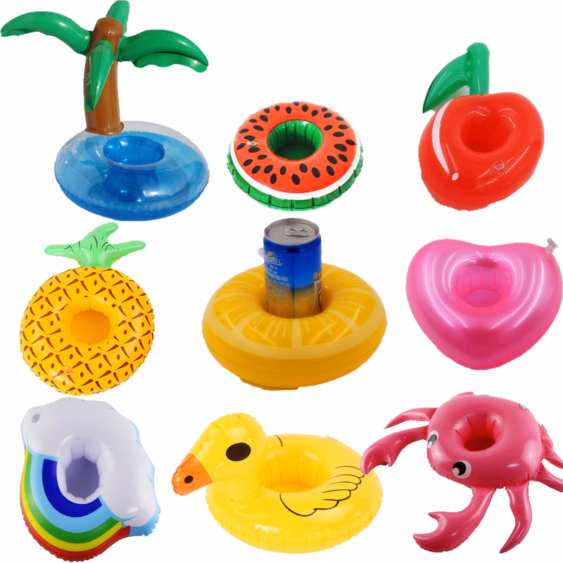 Inflatable Cup Coasters Drink Floats/ Floating Drink Holder Bath Toys for Kids Pool Party