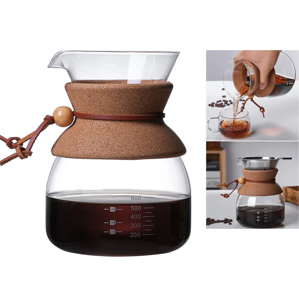 360 ML 12 Oz Bottle Pour Over Coffee Maker 1