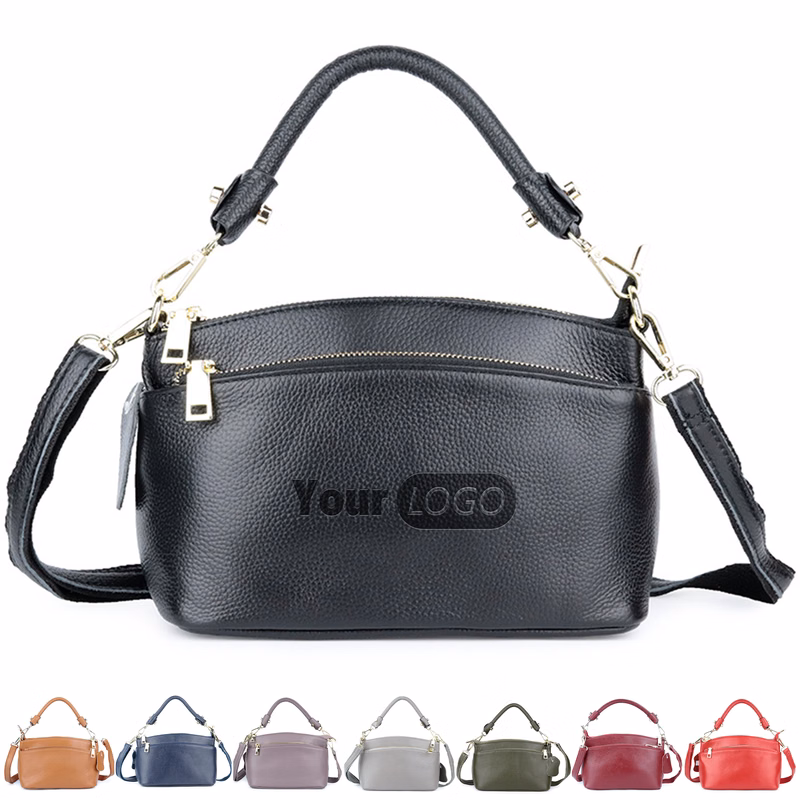Genuine Leather Ladies' Crossbody Handbag