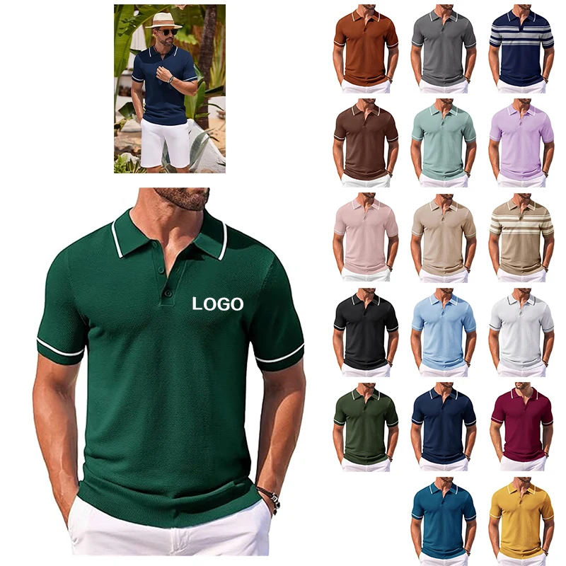 Men's Knit Golf Polo Shirt 1