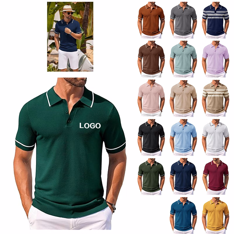 Men's Knit Golf Polo Shirt