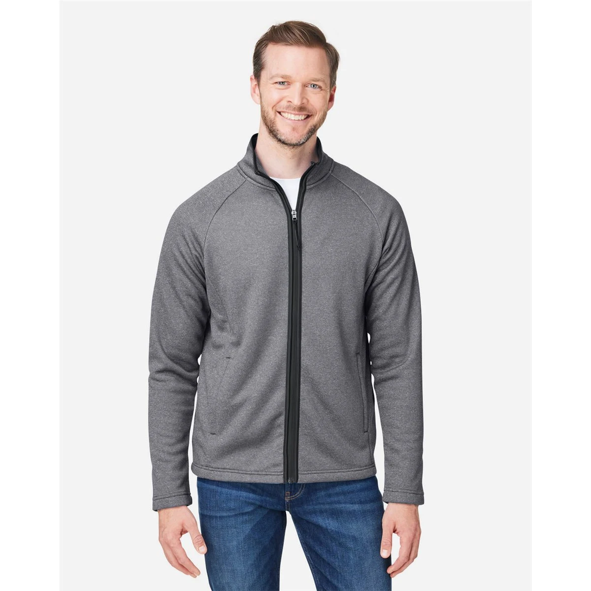 Men's Venture Heathered Stripe Full-Zip Jacket - CE72 1