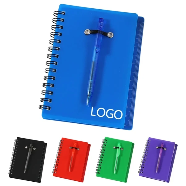 Custom Compact Spiral Notebook & Pen Set — Pocket-Size Portable Journal 1