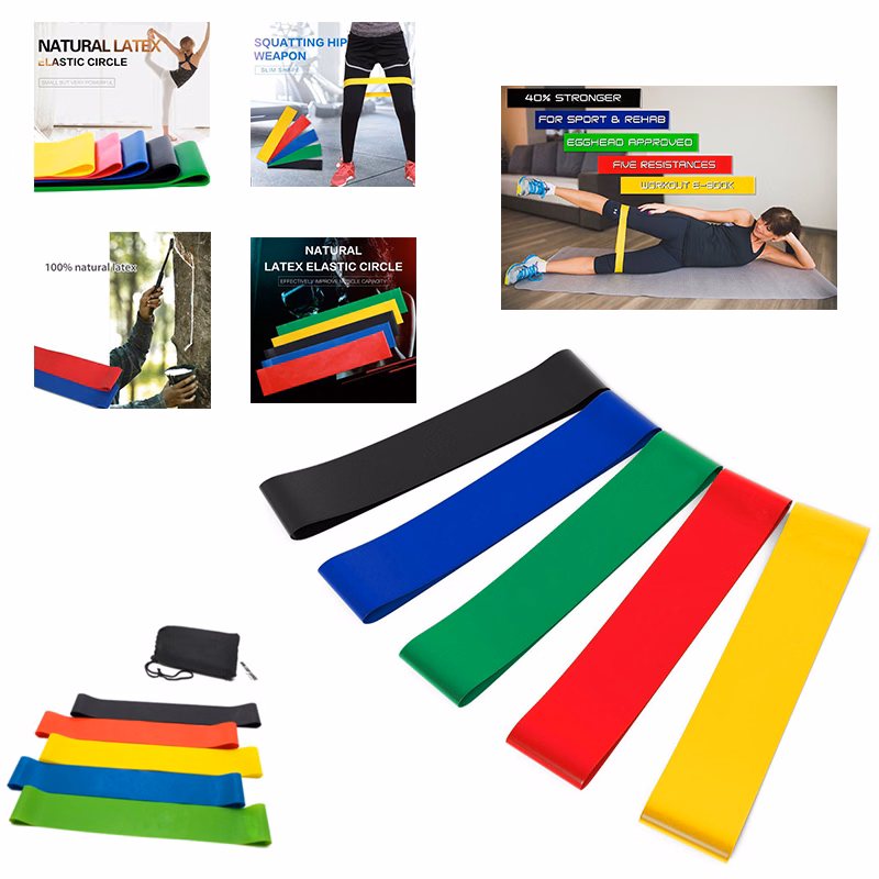 Resistance Loop Exercise Bands with Carry Bag, Set of 5