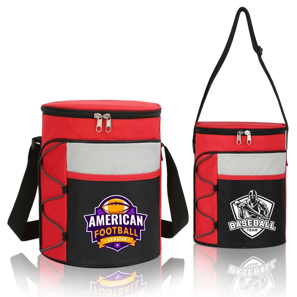 14 Can Insulated Barrel Shaped Cooler Bag 1