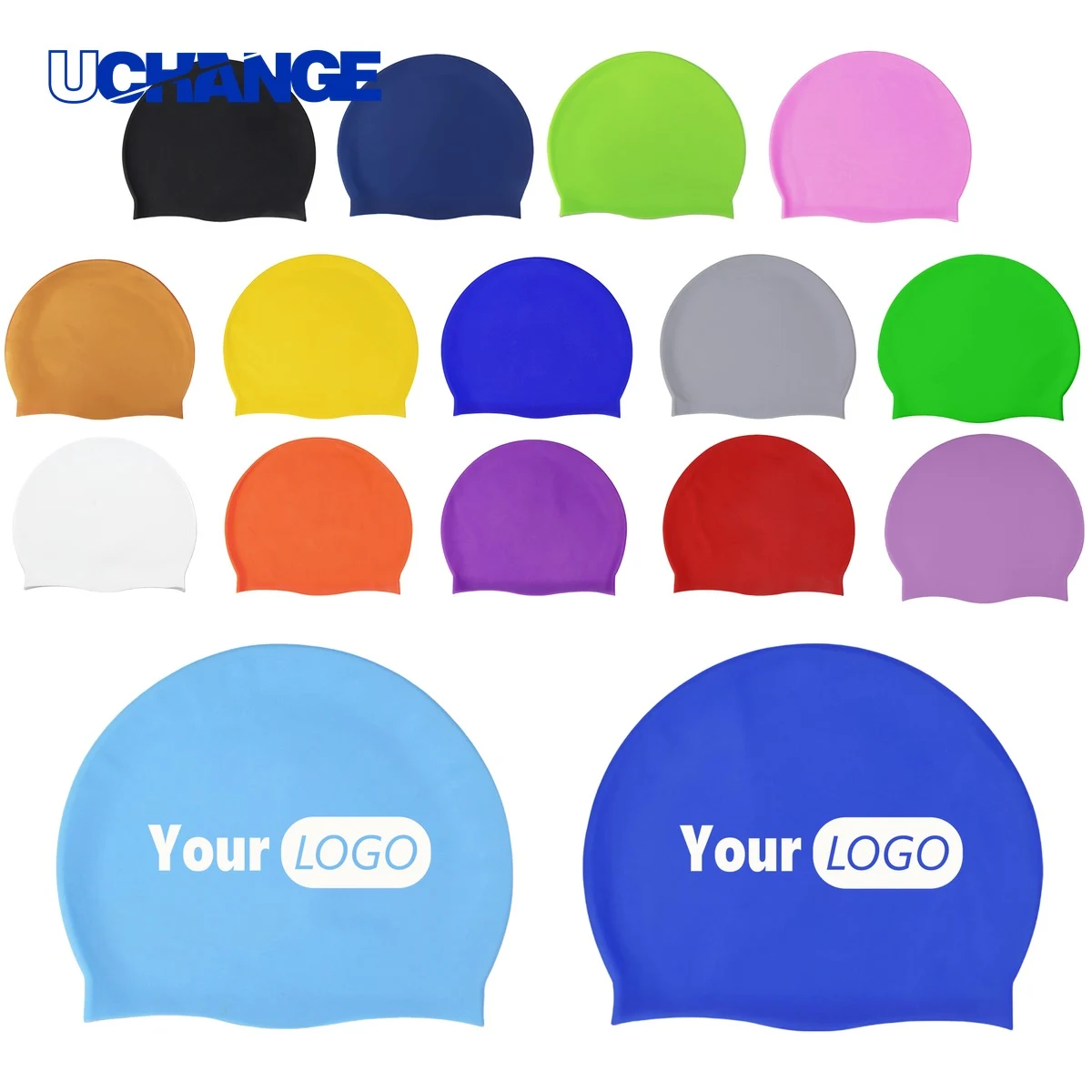Silicone Pool Swim Cap Headwear 1