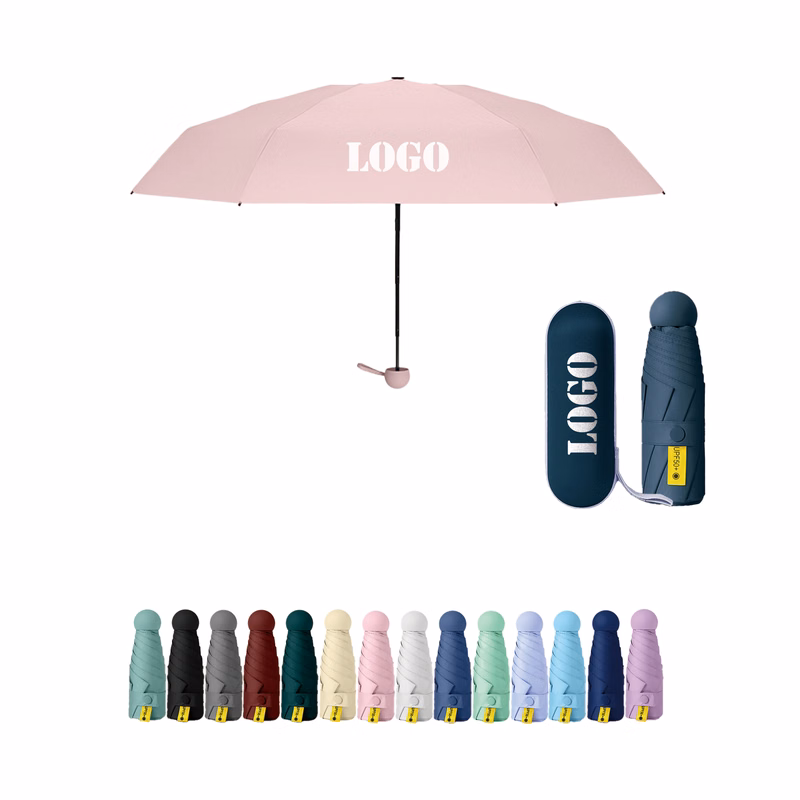 Mini Capsule Folding Sun Umbrella