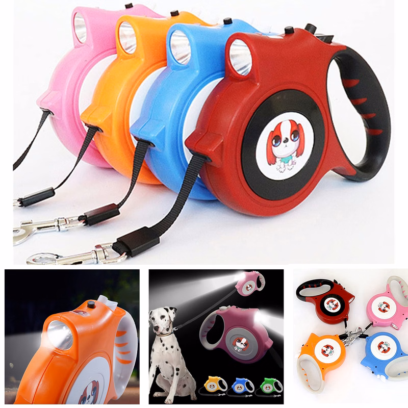 Retractable Pet Automatic Traction Rope with Light