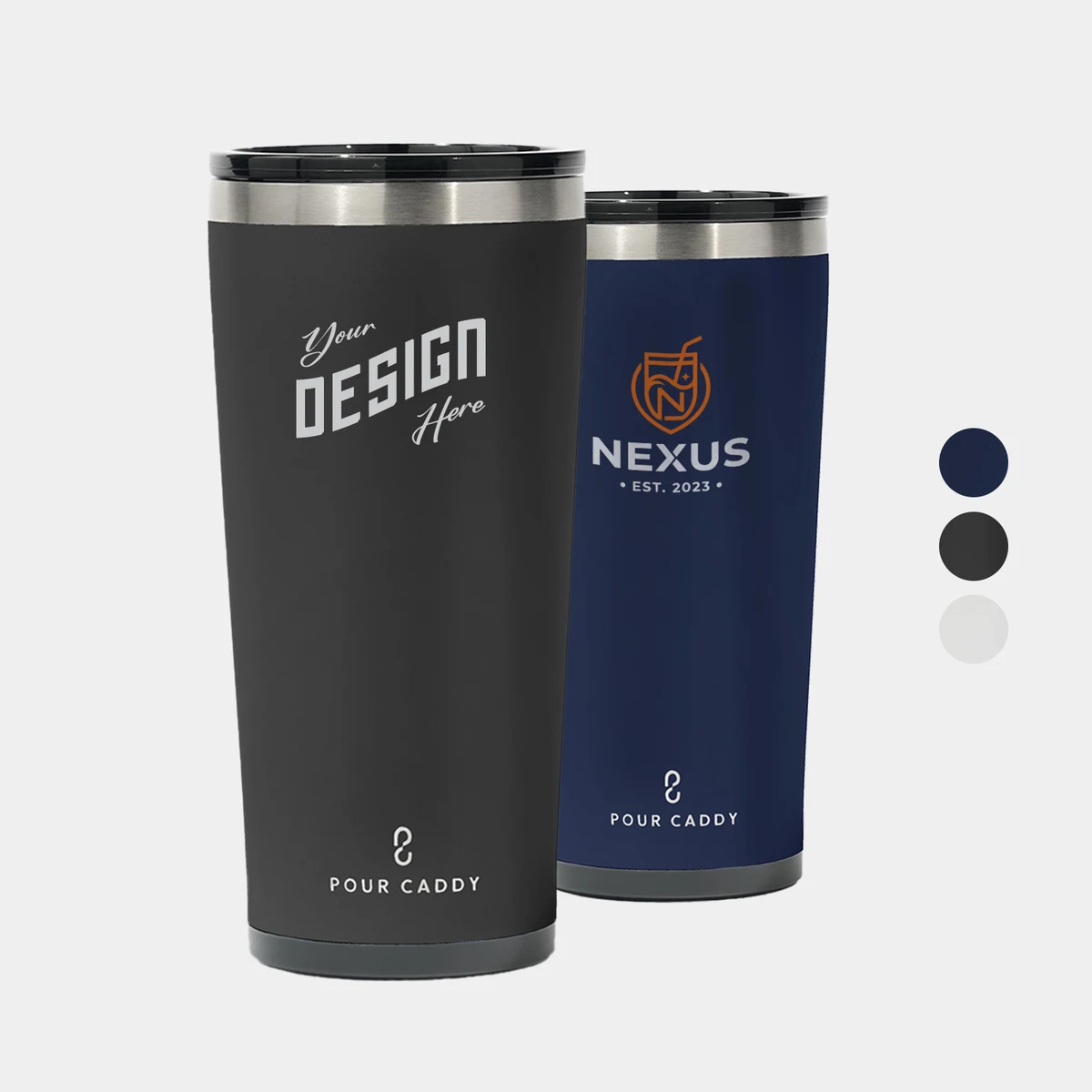 Pour Caddy® Go Caddy 18 oz Insulated Tumbler with Bluetooth Speaker 1