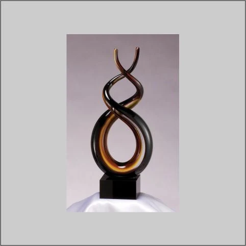 9.75" Art Glass Sculpture 1