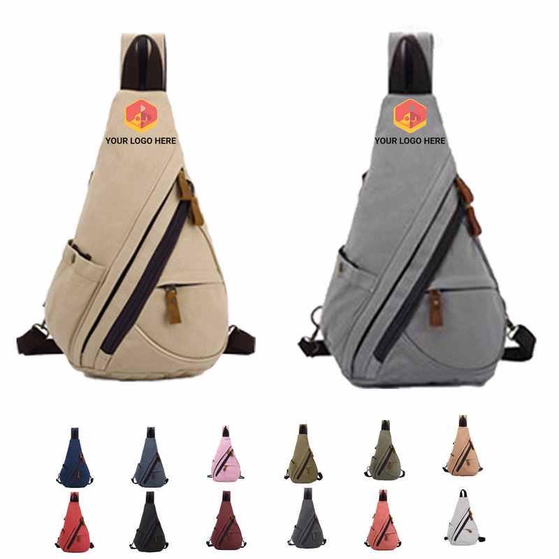 Travel-Friendly Canvas Messenger Bag