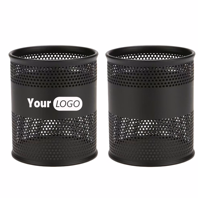 Metal Mesh Desk Pen Holder