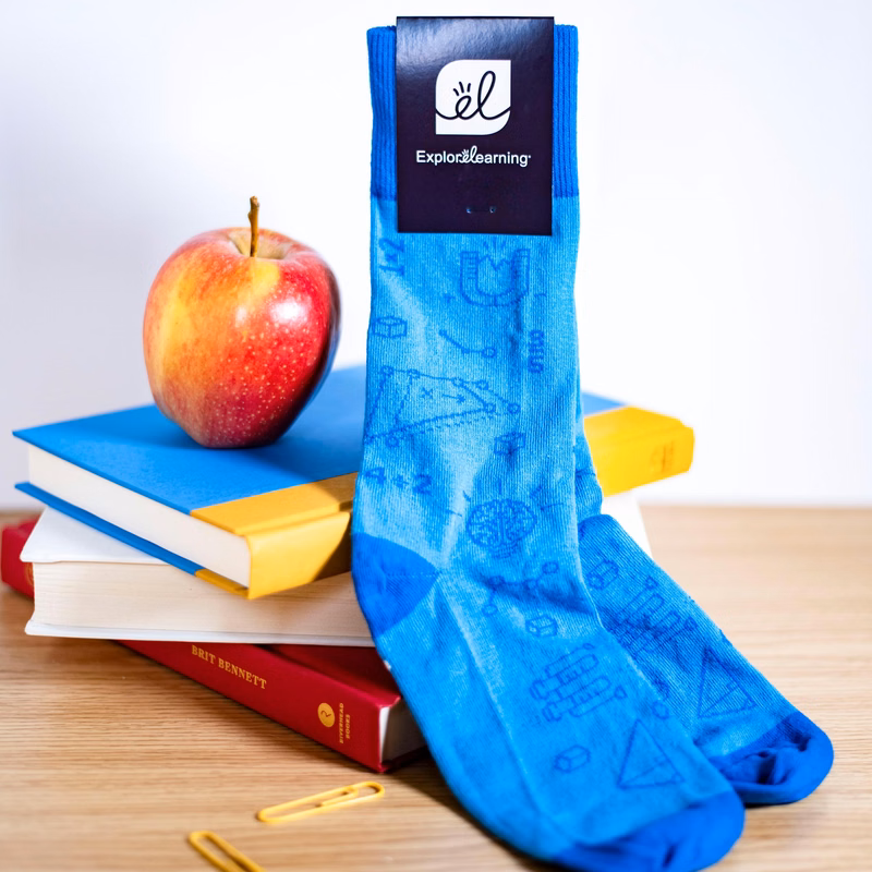 Solid Color Teacher Socks - Comfortable Footwear for Educators - American Made