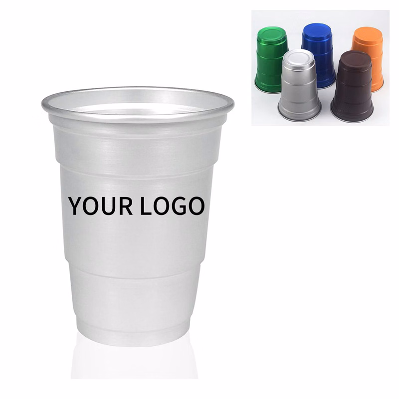 Sturdy Aluminum Party Cup with Smooth Rim