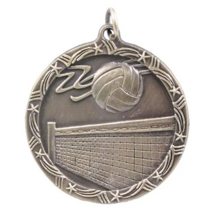Volleyball Shooting Star Medal, 1 3/4" 1
