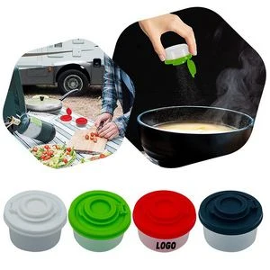 Mini Plastic Salt And Pepper Shaker With Lid, custom kitchen gadget with logo imprint 1