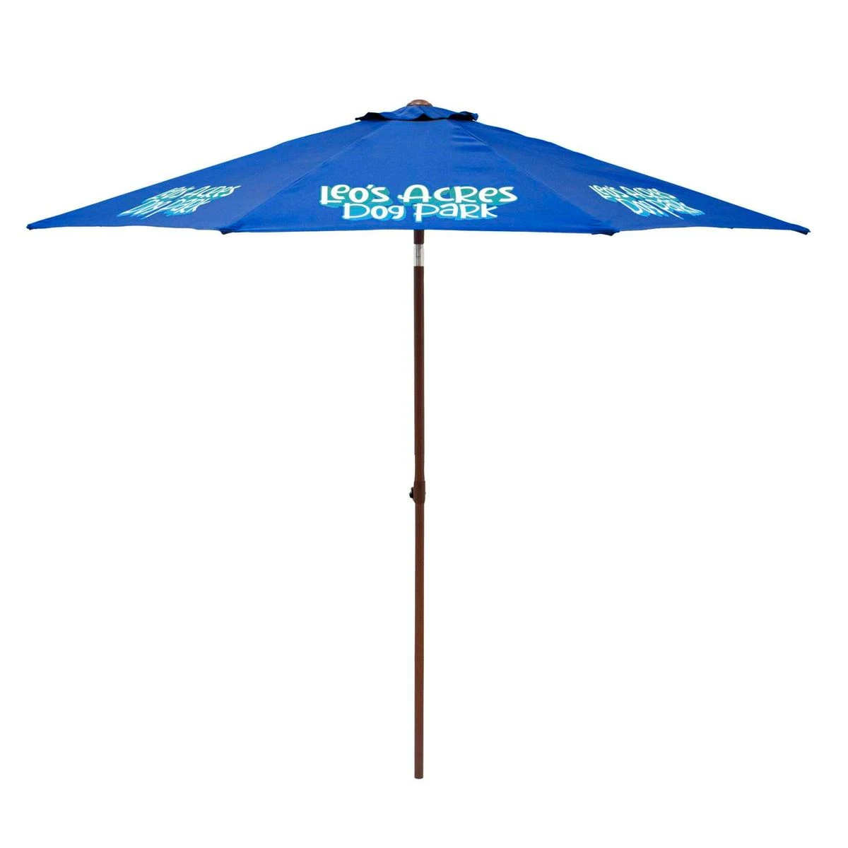 9' Wood Look Tilting Market Umbrella Kit (8 Imprints) 1
