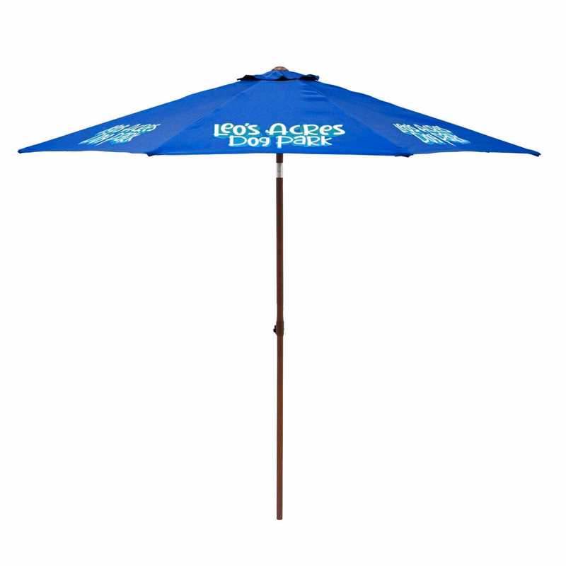 9' Wood Look Tilting Market Umbrella Kit (8 Imprints)