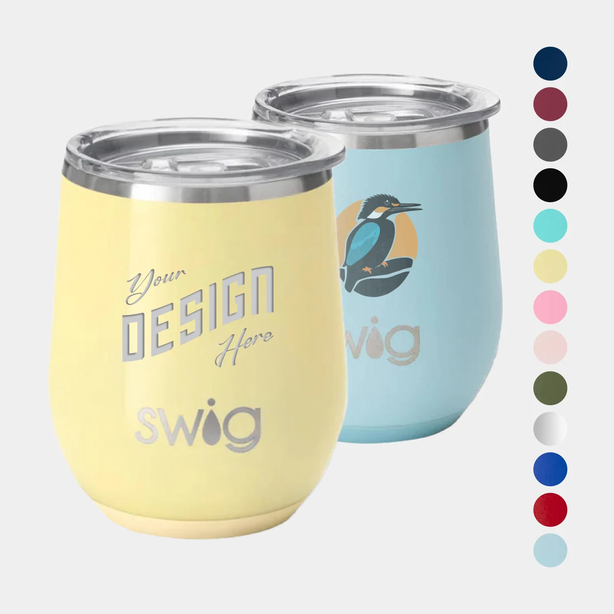12 oz SWIG® Stainless Steel Insulated Stemless Tumbler 1