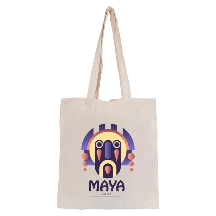 Calico Bag no Gusset, custom tote bag with logo imprint 1