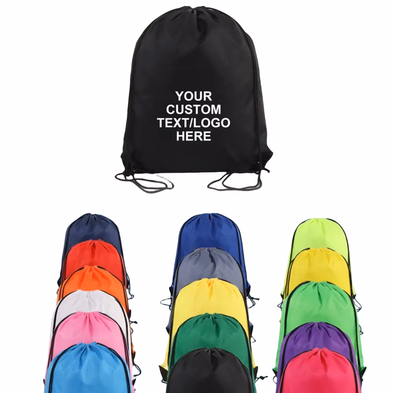 210D Polyester Cinch Drawstring Backpack MOQ10