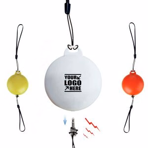 Round Safety Alarm Keychain With 120DB Panic Sound