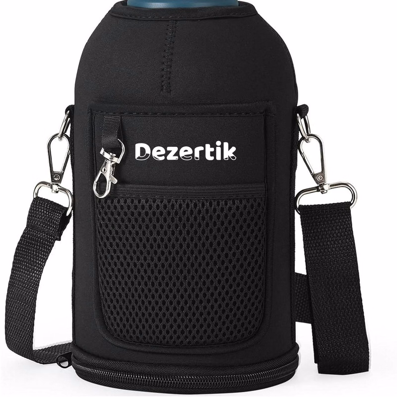 64oz Adjustable Shoulder Strap Water Bottle Holder